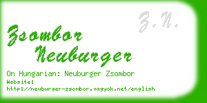 zsombor neuburger business card